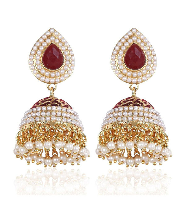 YouBella Jewellery Combo of 2 Jhumki Earings Earrings for Girls and Women